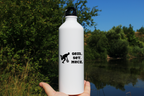 Bidon biały 800 ml z napisem "Gem Set Mecz" – męski #8