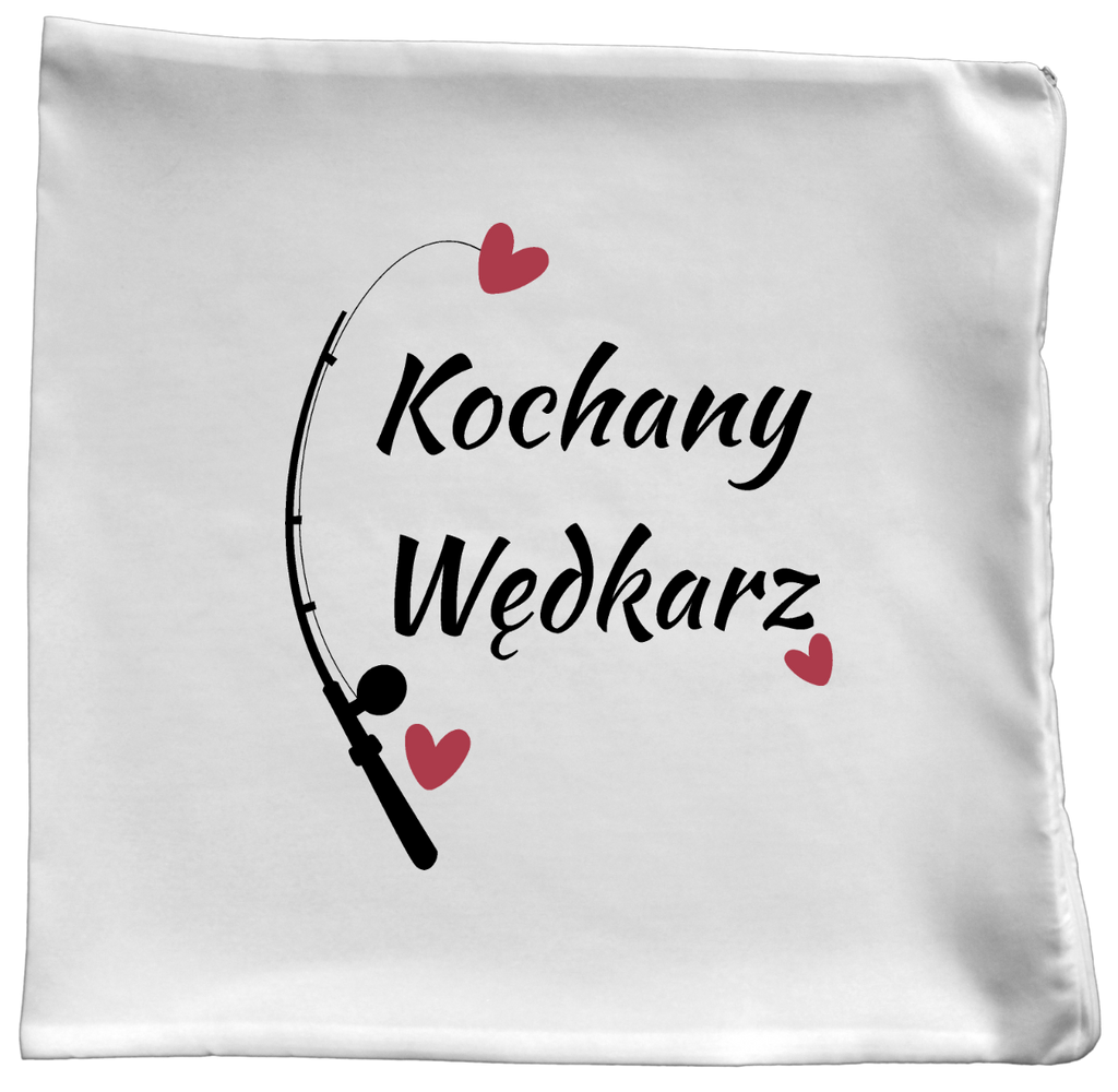 Poduszka z nadrukiem "Kochany Wędkarz" - wędkarstwo #1