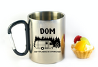 Kubek z czarnym karabińczykiem i nadrukiem „Dom jest tam, gdzie go zaparkujesz” – camping, camper #6