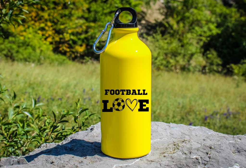 Bidon żółty 600 ml dla kibica piłki nożnej z napisem "FOOTBALL LOVE" #12