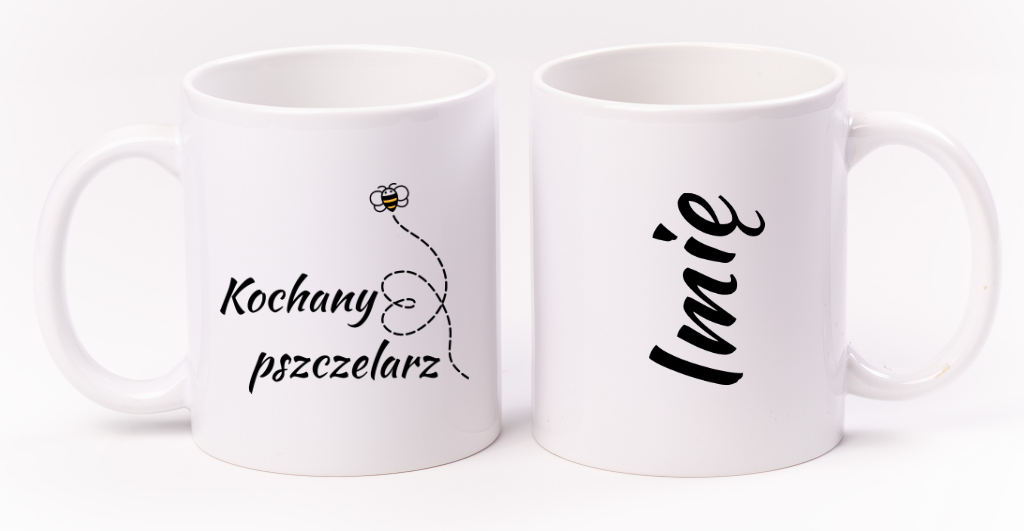 Kubek biały dla pszczelarza "Kochany pszczelarz" #6