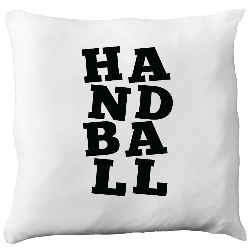 Poduszka dla kibica piłki ręcznej z czarnym napisem "HANDBALL" #6