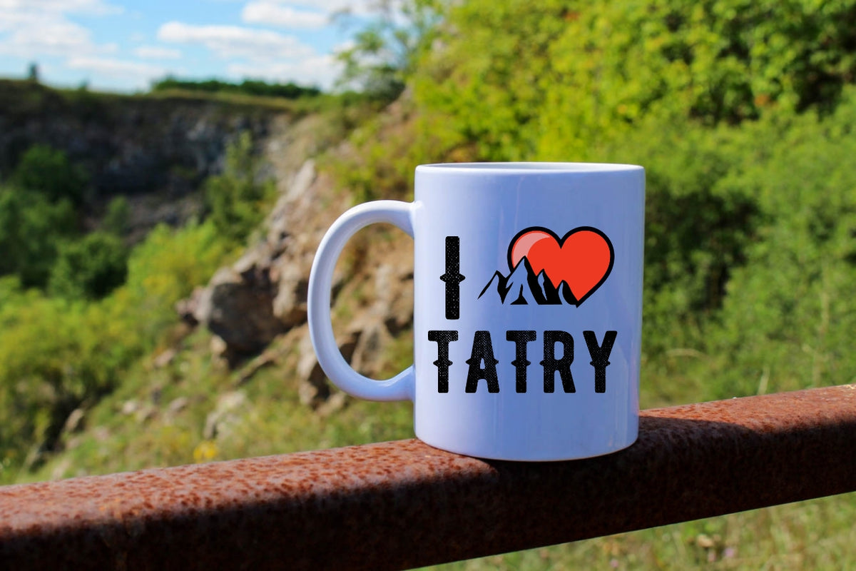 Kubek biały z nadrukiem "I love Tatry" - góry, Zakopane, Podhale #10
