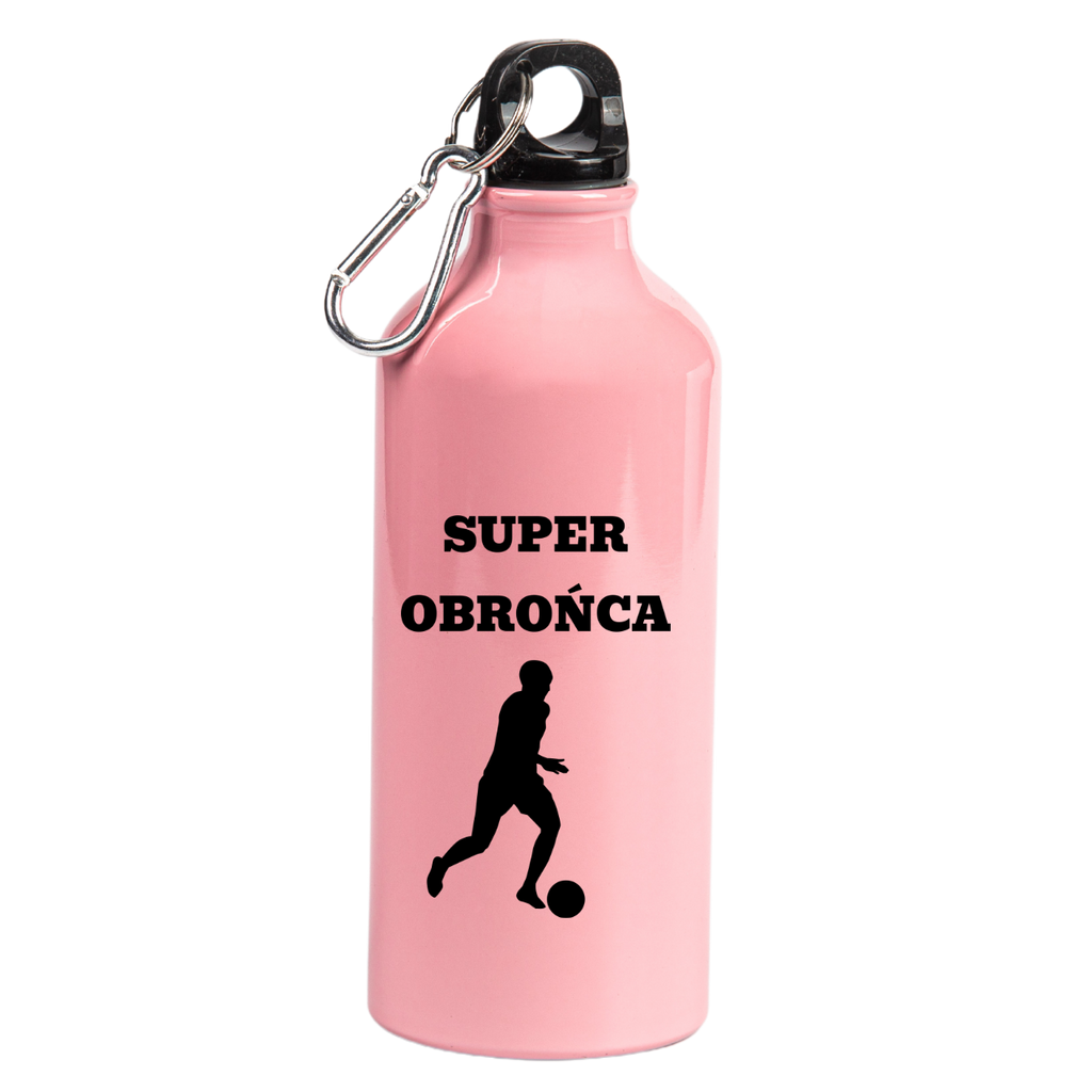 Butelka różowa 600 ml z napisem "Super Obrońca" #5