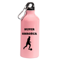 Butelka różowa 600 ml z napisem "Super Obrońca" #5