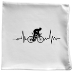 Poduszka z grafiką "Rowerowe EKG, linia życia" – dla rowerzysty #10