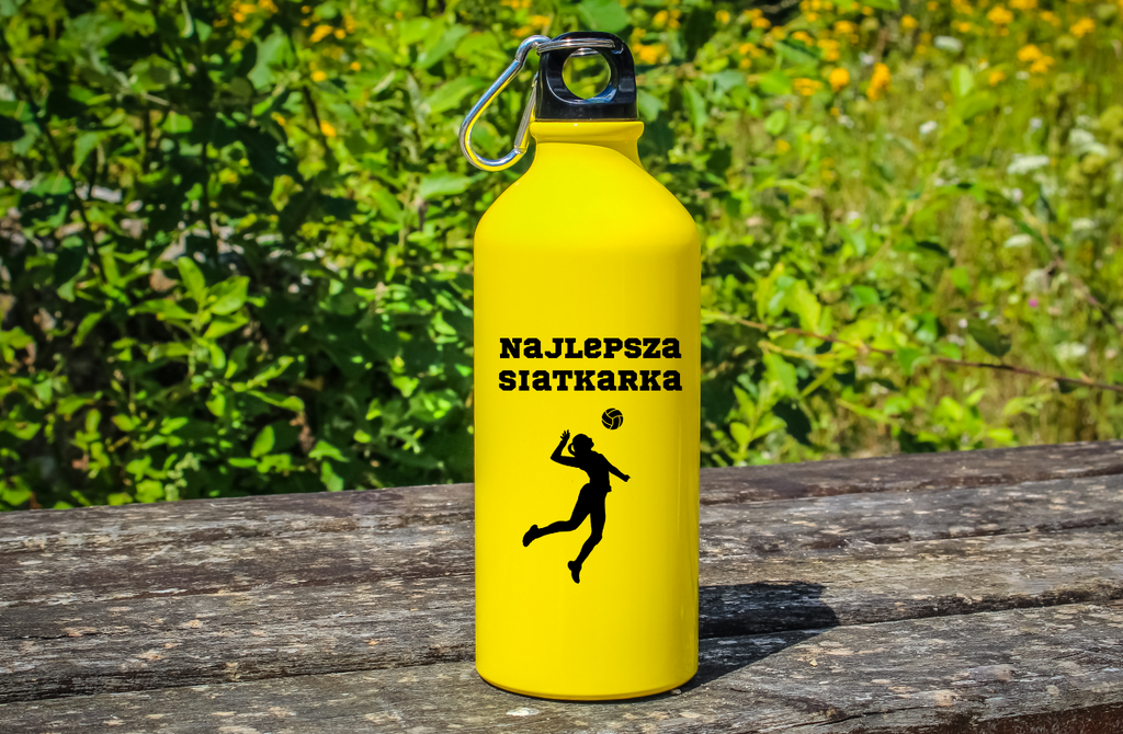 Bidon żółty 600 ml z nadrukiem "Najlepsza Siatkarka" #5