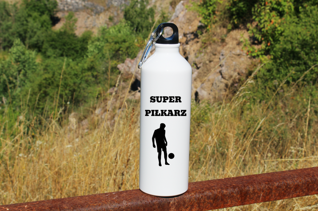 Butelka biała 800 ml z nadrukiem "Super Piłkarz" – piłka nożna #5