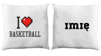 Poduszka z nadrukiem "I LOVE BASKETBALL" #4