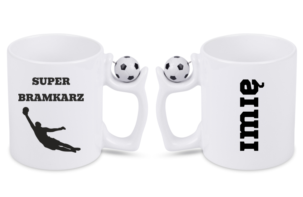 Kubek z piłką i nadrukiem "Super Bramkarz" – piłka nożna #15