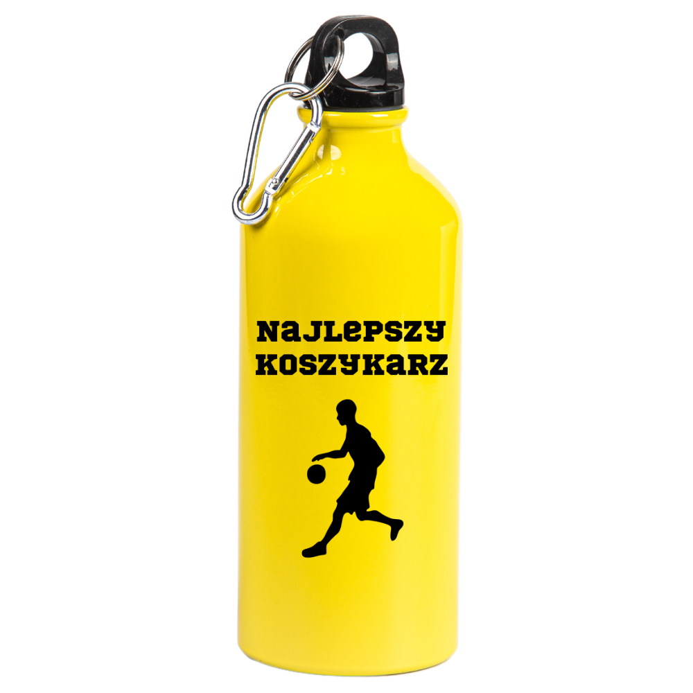 Bidon żółty 600 ml – koszykówka z napisem "Najlepszy Koszykarz" #4