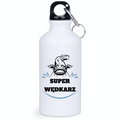 Bidon biały 400 ml z nadrukiem "Super Wędkarz" - wędkarstwo #7
