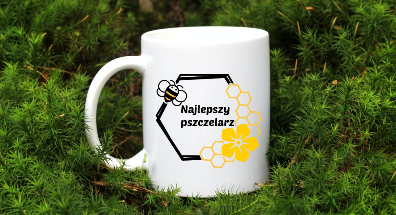 Kubek biały dla pszczelarza "Najlepszy pszczelarz" #12