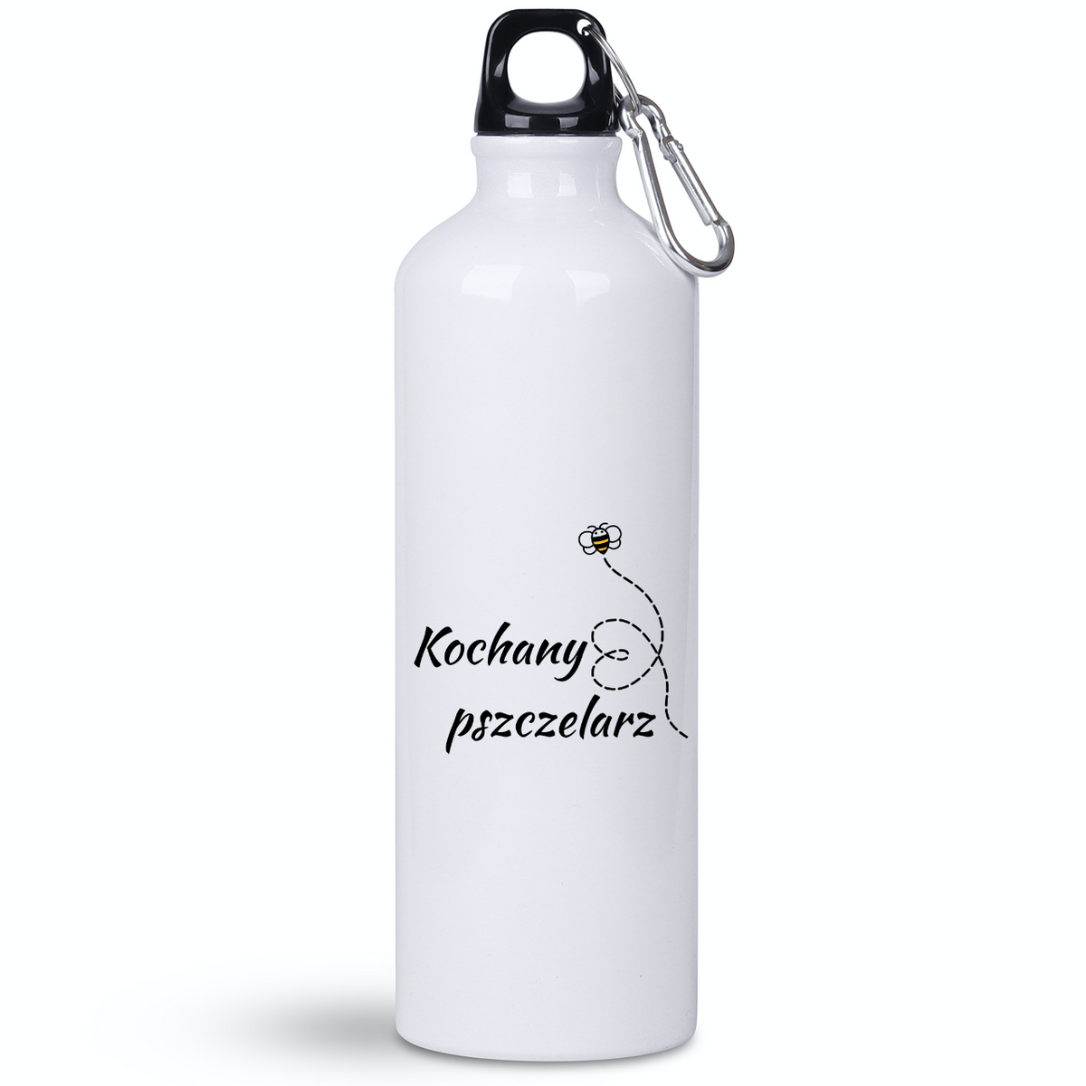 Bidon biały 800 ml z nadrukiem „Kochany pszczelarz” – pszczelarstwo #6
