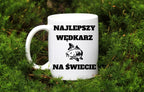 Kubek biały z nadrukiem: "Najlepszy wędkarz na świecie" - wędkarstwo #7