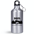 Butelka srebrna 400 ml z nadrukiem „Dom jest tam, gdzie go zaparkujesz” – camping, camper #6