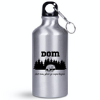 Butelka srebrna 400 ml z nadrukiem „Dom jest tam, gdzie go zaparkujesz” – camping, camper #6
