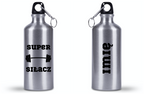 Butelka srebrna 500 ml z nadrukiem „Super Siłacz” – na siłownię #3