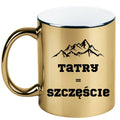 Kubek złoty z nadrukiem „Tatry = Szczęście” – góry, Zakopane, Podhale #4
