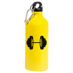 Bidon żółty 600 ml z grafiką hantli i imieniem do wyboru – na siłownię #3