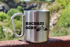 Kubek karabińczyk srebrny z nadrukiem „Kocham Góry” #7