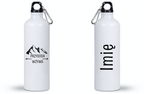 Butelka biała 800 ml z nadrukiem „Przygoda wzywa" - trekking #5