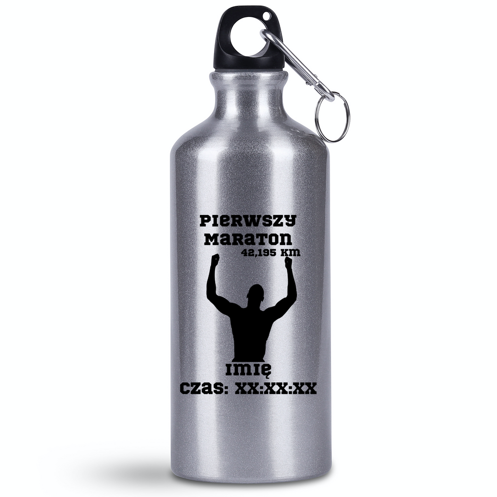 Bidon 500 ml pamiątka po pierwszym maratonie + czas – bieganie #9