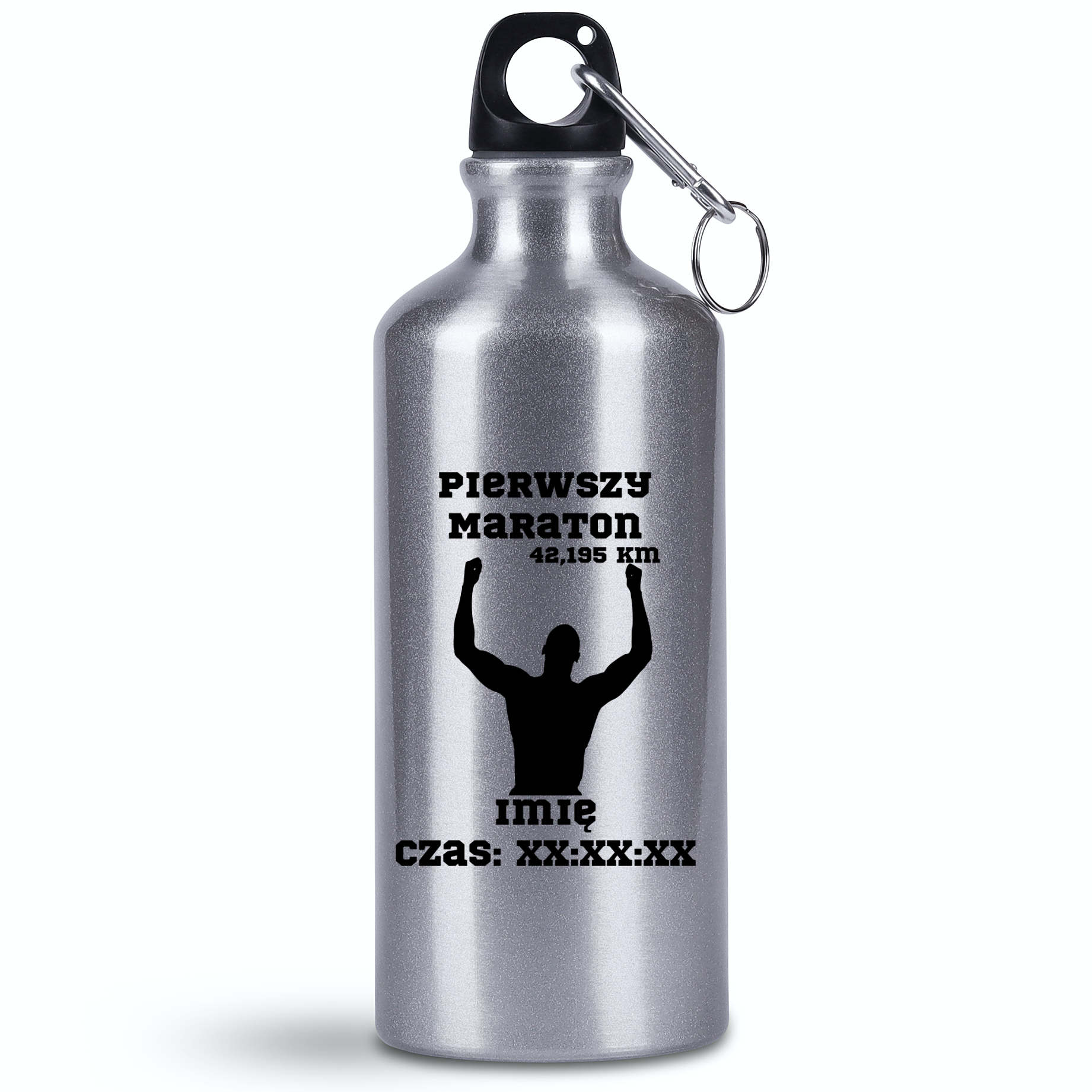 Bidon 500 ml pamiątka po pierwszym maratonie + czas – bieganie #9