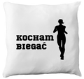 Poduszka dla biegaczki – z nadrukiem "Kocham Biegać" – bieganie #4