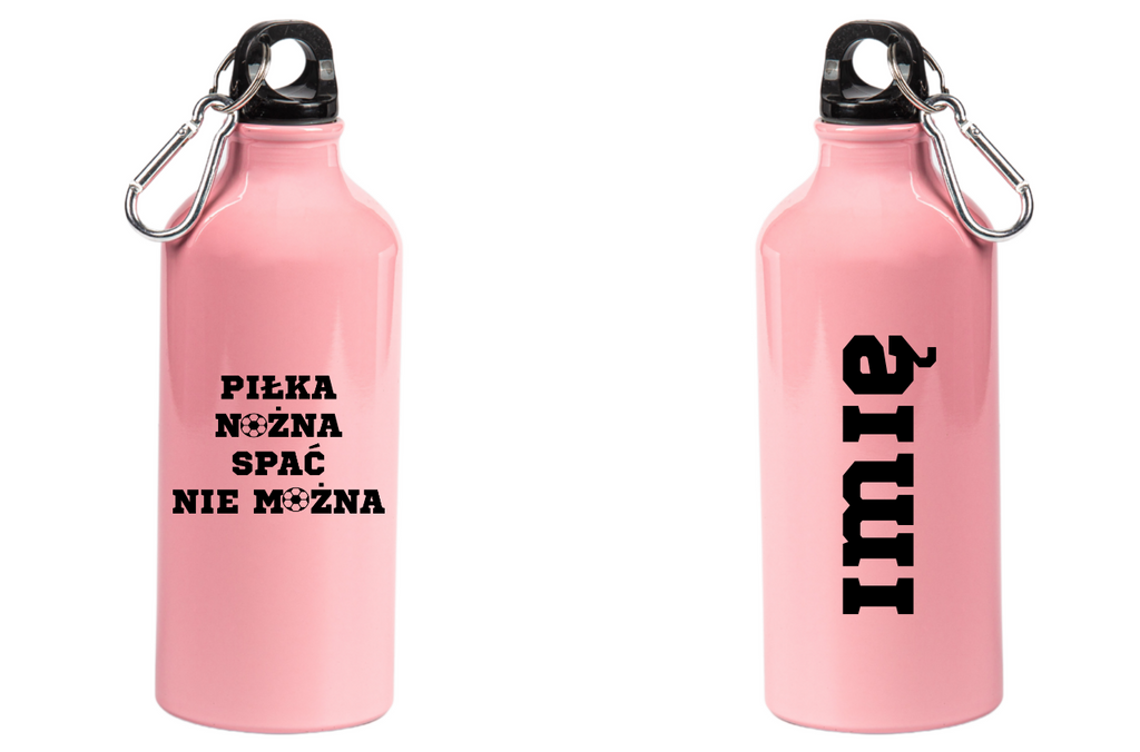 Butelka różowa 600 ml dla kibica piłki nożnej #9
