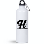 Butelka biała 800 ml z czarną grafiką "H I Love Handball" #7