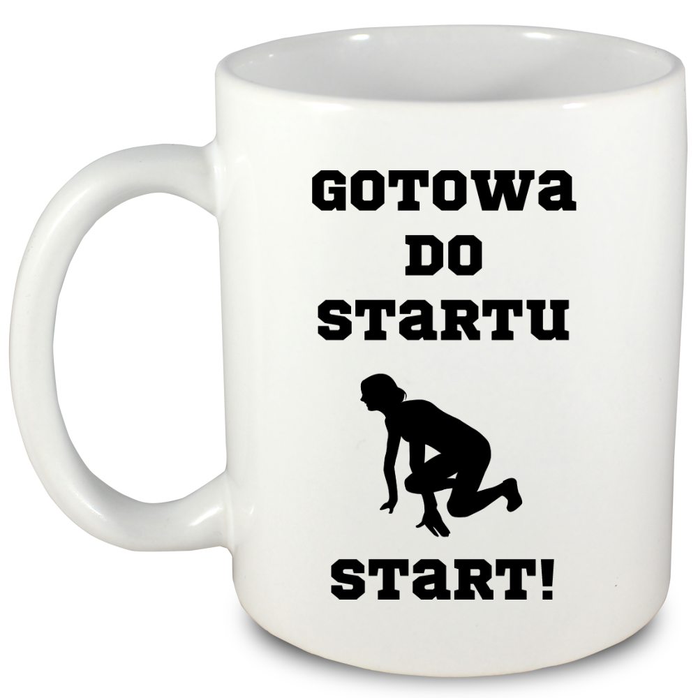 Kubek biały prezent dla miłośniczki biegania #5
