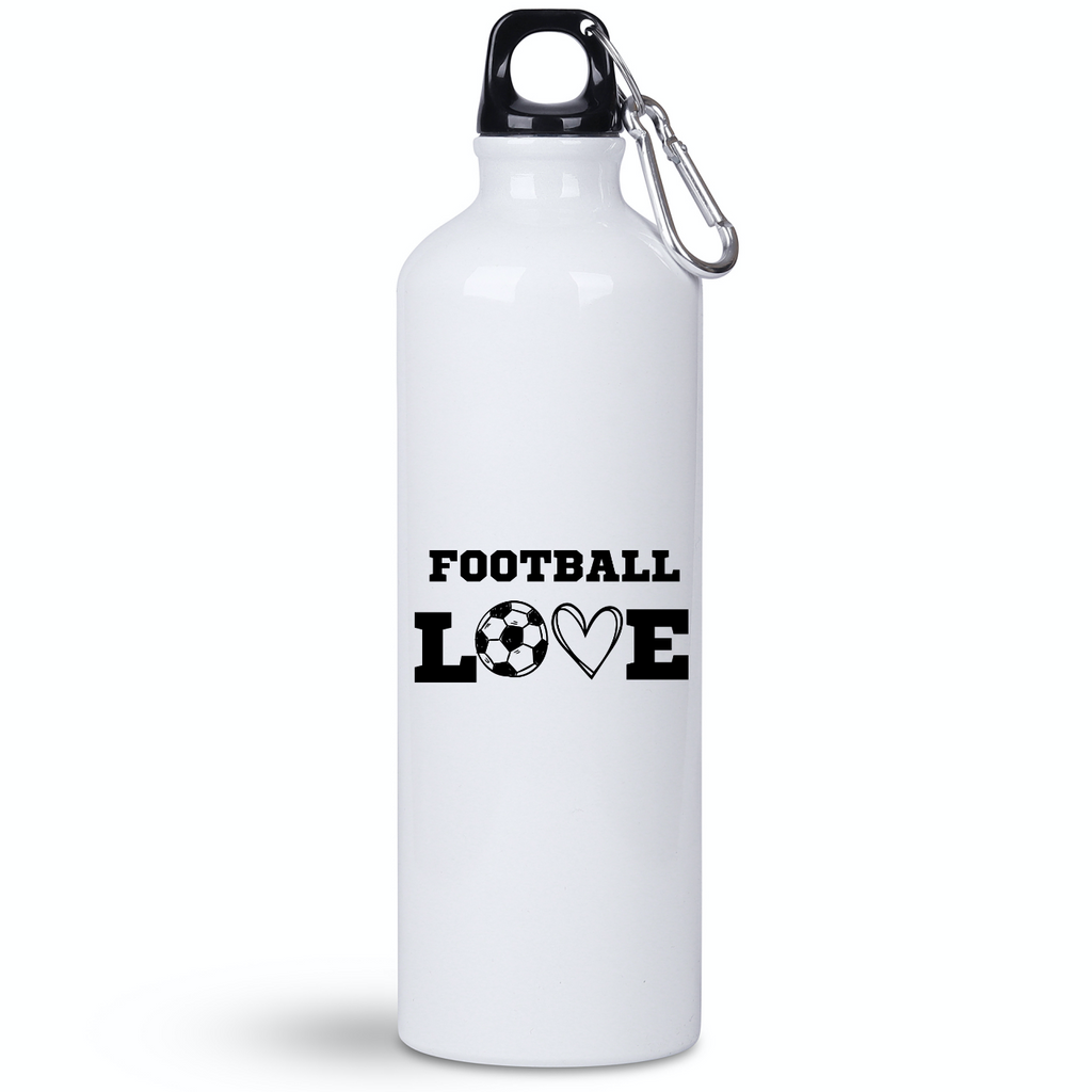 Butelka biała 800 ml z nadrukiem "FOOTBALL LOVE" – piłka nożna #14