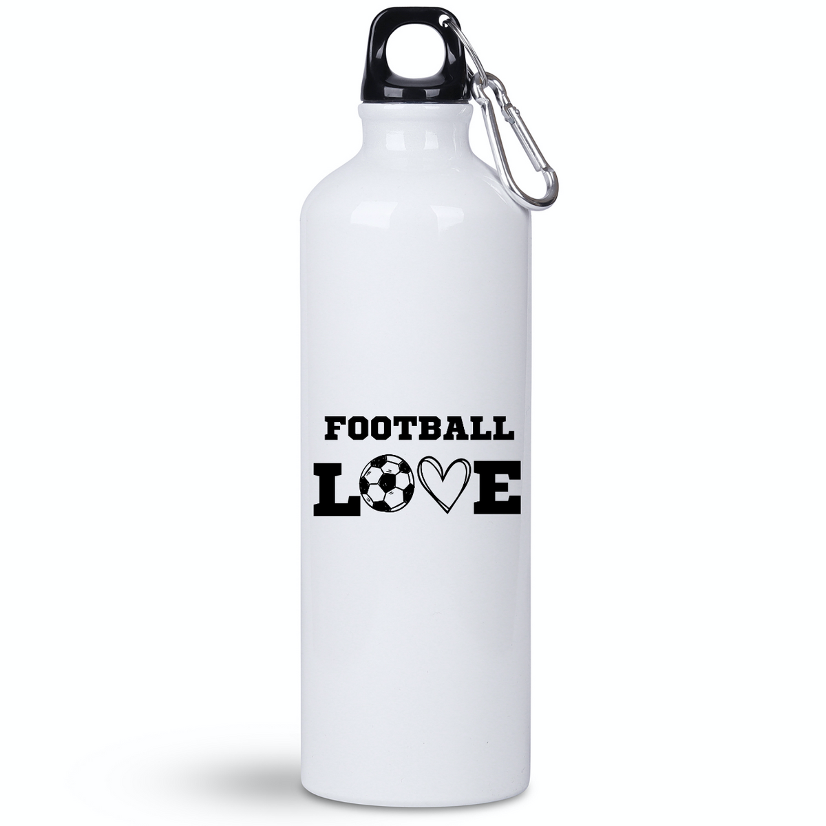 Butelka biała 800 ml z nadrukiem "FOOTBALL LOVE" – piłka nożna #14