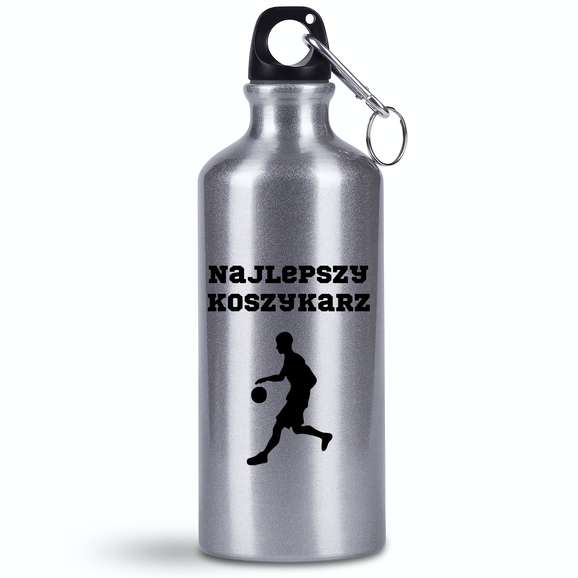 Butelka srebrna 500 ml z nadrukiem "Najlepszy Koszykarz" #6