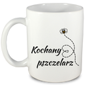 Kubek biały dla pszczelarza "Kochany pszczelarz" #6
