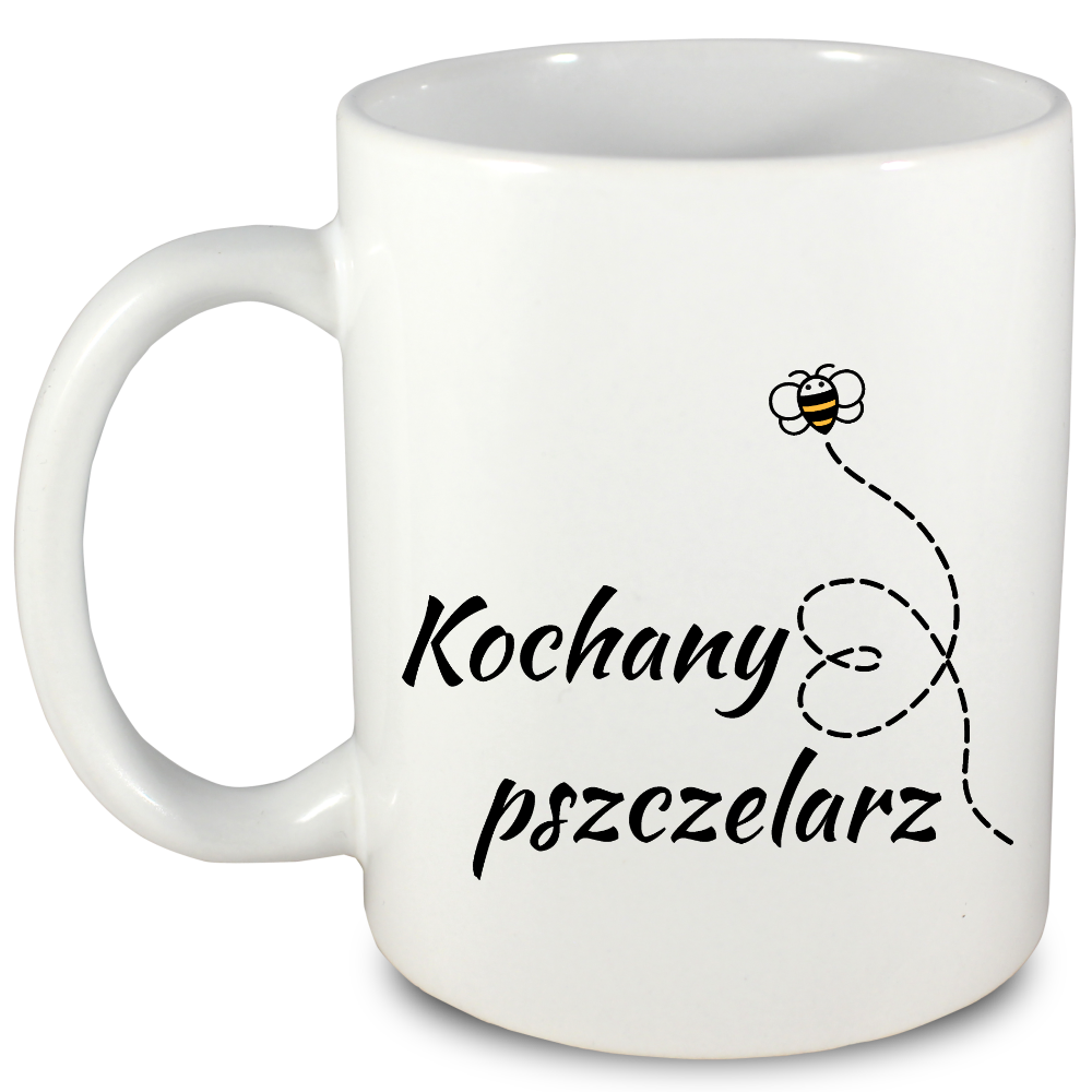Kubek biały dla pszczelarza "Kochany pszczelarz" #6
