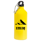 Butelka żółta 600 ml z grafiką góry i imieniem do wyboru #8