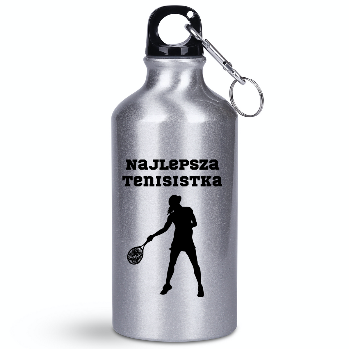 Butelka srebrna 400 ml z napisem "Najlepsza Tenisistka" #3