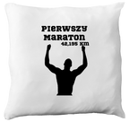 Poduszka pamiątka po pierwszym maratonie + imię i czas – bieganie #10