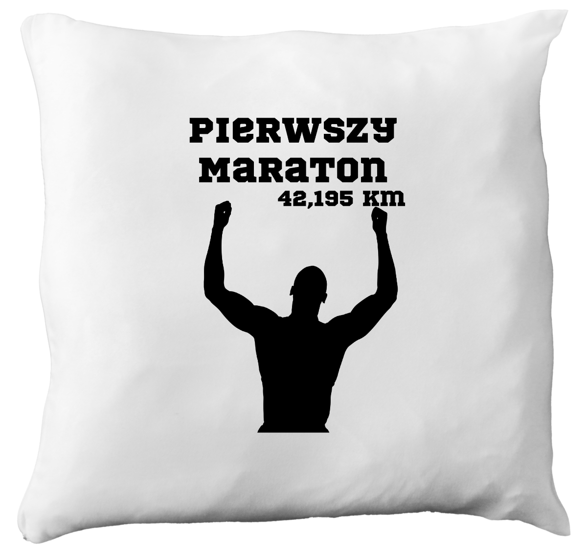 Poduszka pamiątka po pierwszym maratonie + imię i czas – bieganie #10
