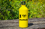 Bidon żółty 600 ml dla kibica piłki nożnej z napisem "I love Football" #10