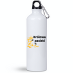 Bidon biały 800 ml z nadrukiem „Królowa pasieki” – pszczelarstwo #9