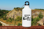 Butelka biała 400 ml z nadrukiem „Rzuć wszystko, jedź na rower” – dla rowerzystów #10