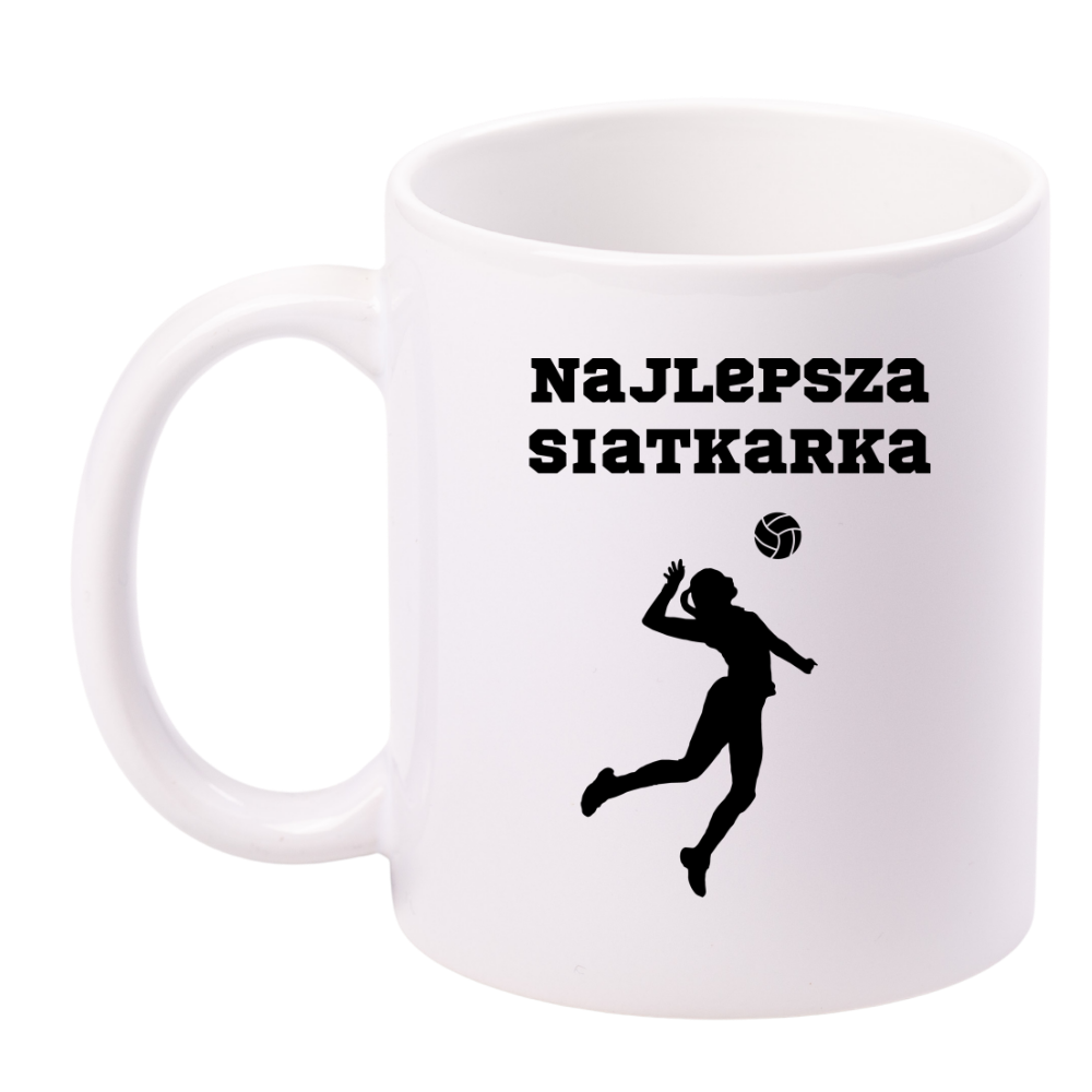 Kubek biały z nadrukiem "Najlepsza Siatkarka" #6