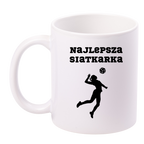 Kubek biały z nadrukiem "Najlepsza Siatkarka" #6