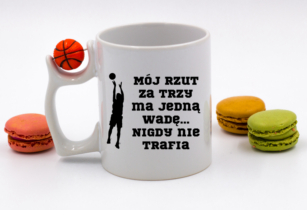 Kubek z piłką i nadrukiem dla koszykarza – koszykówka #6