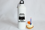 Butelka biała 800 ml z nadrukiem „Rzuć wszystko, jedźmy pod namioty” – camping, podróż #10