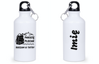 Butelka białą 400 ml z nadrukiem "Pakuję plecak, ruszam w Tatry" - Podhale, Zakopane, góry #1
