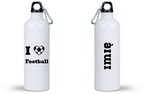 Butelka biała 800 ml z nadrukiem "I Love Football" – piłka nożna #12